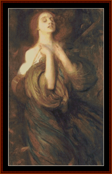 Autumn - Arthur Hacker pdf cross stitch pattern