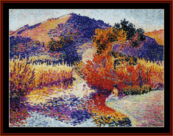 River in Saint Clair - H.E. Cross pdf cross stitch pattern