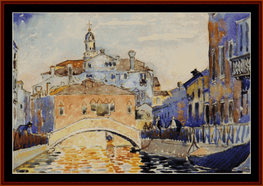 Venetian Canal - H.E. Cross cross stitch pattern