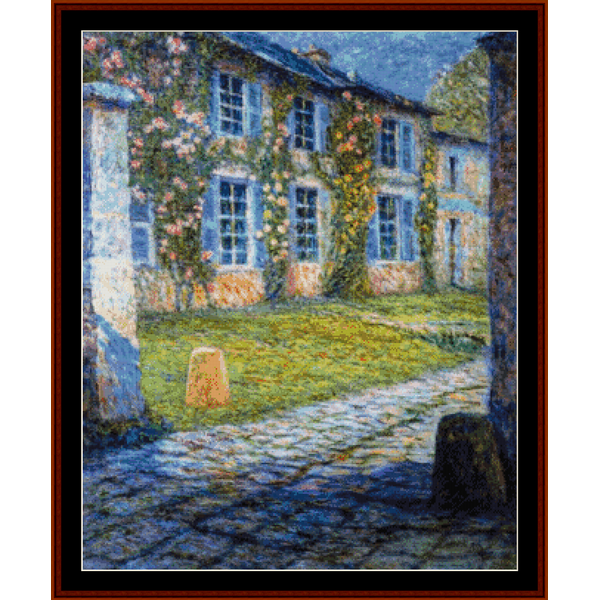 House at Versaille - Henry Le Sidaner cross stitch pattern