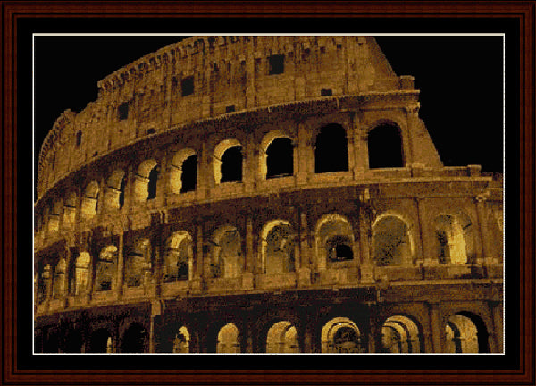 Colosseum, Rome pdf cross stitch pattern
