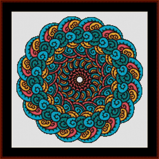 Mandala 87 - Small pdf cross stitch pattern