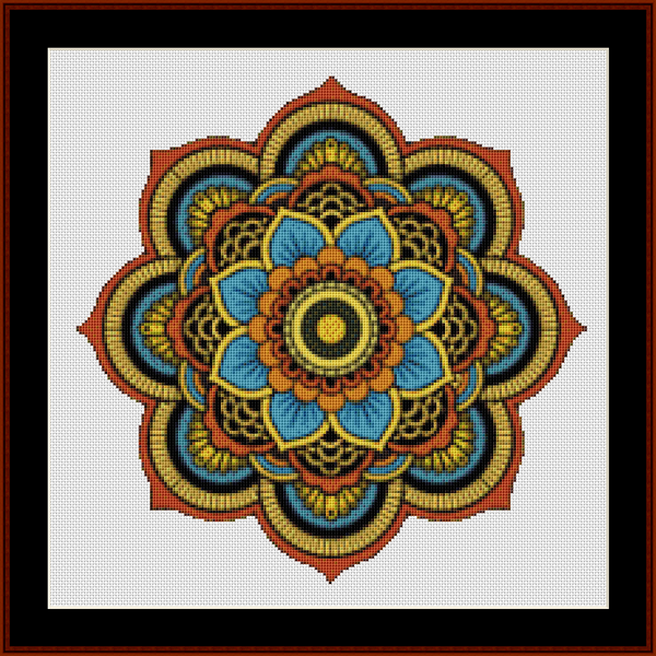 Mandala 89 - Small pdf cross stitch pattern