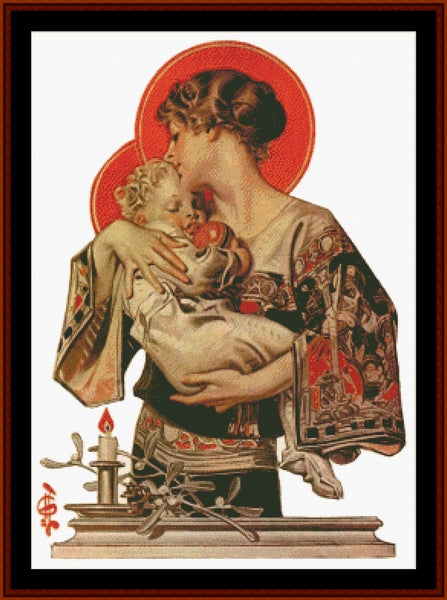 A Mother's Love - J.C. Leyendecker cross stitch pattern