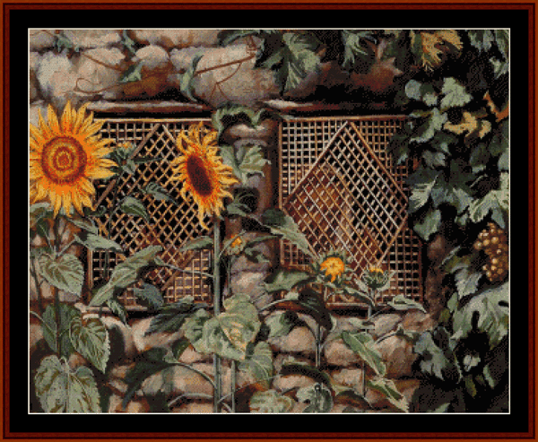 Behold, the Wall - James T. Tissot cross stitch pattern