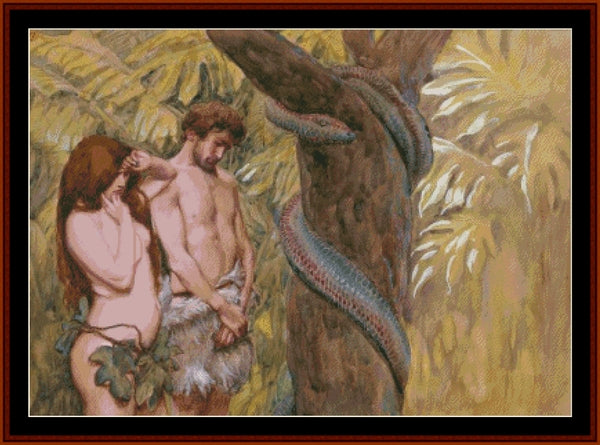 God's Curse - James Tissot pdf cross stitch pattern