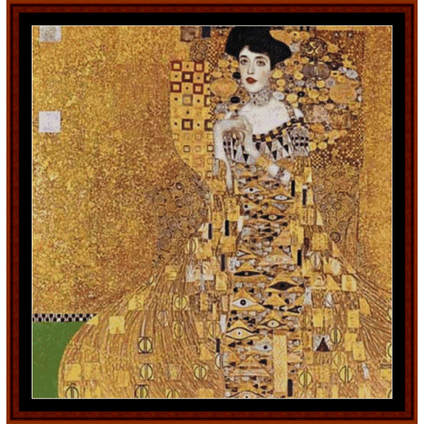 Adele Bloch-Bauer II – Gustav Klimt cross stitch pattern
