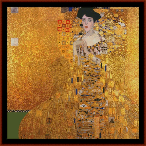 Adele Bloch-Bauer II – Gustav Klimt pdf cross stitch pattern