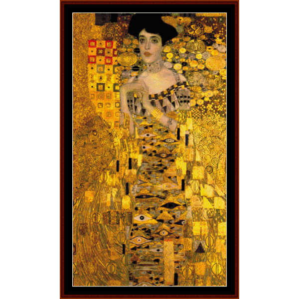 Adele Bloch-Bauer, 1907 - Gustav Klimt cross stitch pattern