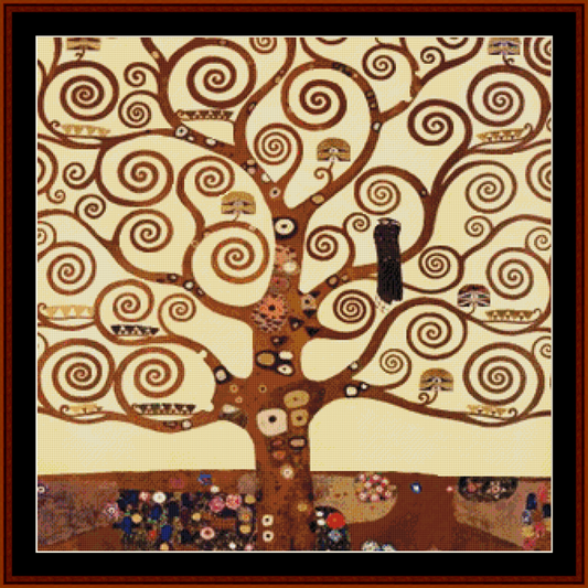 Tree of Life - Gustav Klimt cross stitch pattern