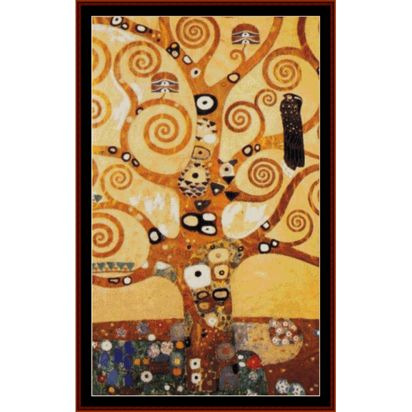 Tree of LIfe II - Gustav Klimt cross stitch pattern