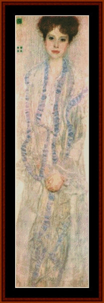 Gertha Felssvanyi - Gustav Klimt pdf cross stitch pattern
