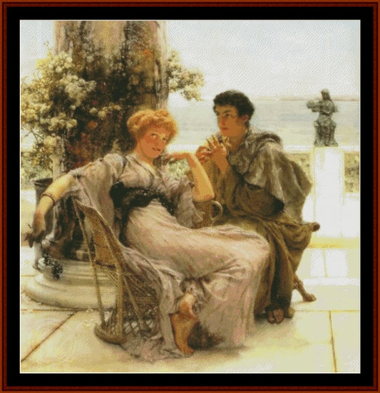 The Proposal - Sir Lawrence Alma Tadema pdf cross stitch pattern