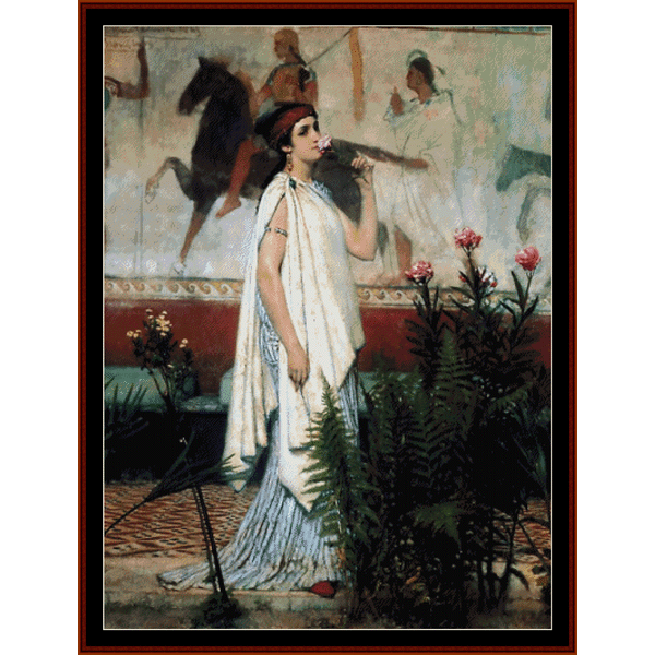 A Greek Woman - Alma-Tadema cross stitch pattern