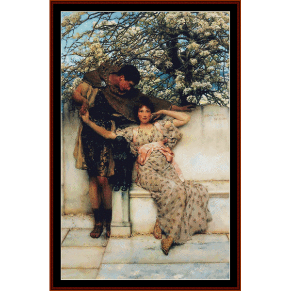 The Promise of Spring - Alma-Tadema cross stitch pattern