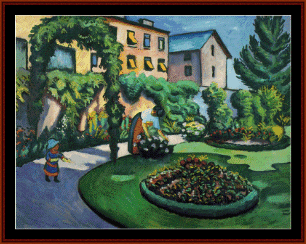 Gardenbild - August Macke cross stitch pattern