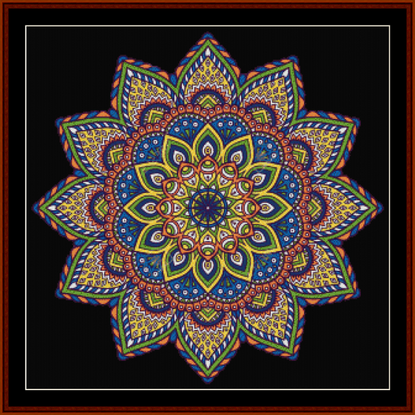 Mandala 1 - cross stitch pattern