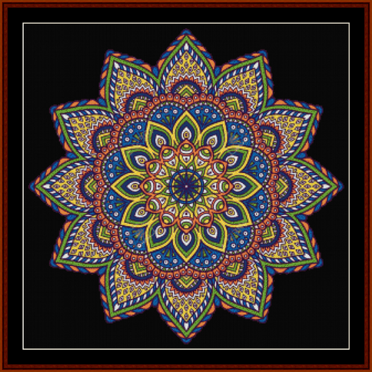 Mandala 1 pdf cross stitch pattern