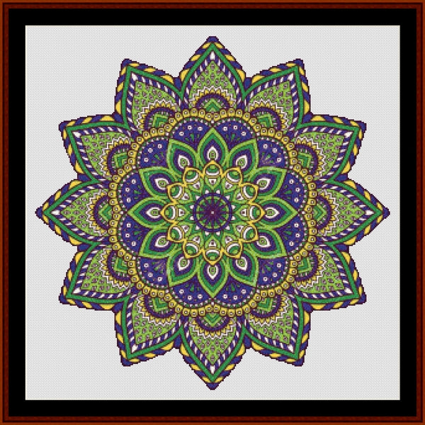 Mandala 2 - Large pdf cross stitch pattern