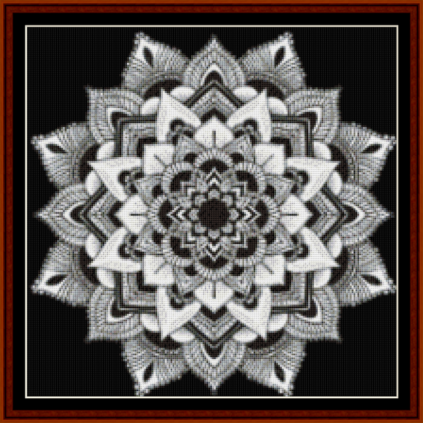 Mandala 3 - Small pdf cross stitch pattern