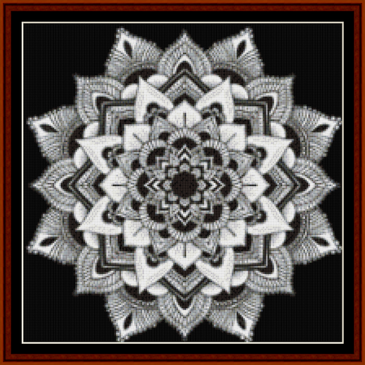 Mandala 3 - Small pdf cross stitch pattern
