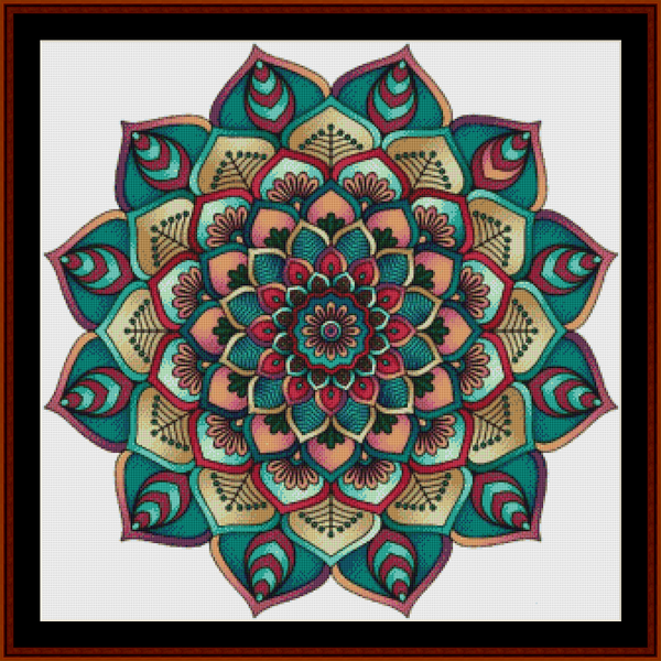 Mandala 6 - Large pdf cross stitch pattern