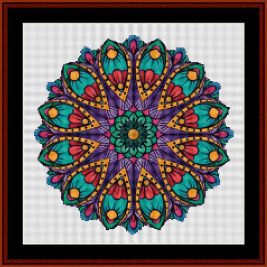 Mandala 100 cross stitch pattern