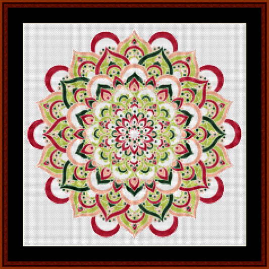 Mandala 107 - Small pdf cross stitch pattern