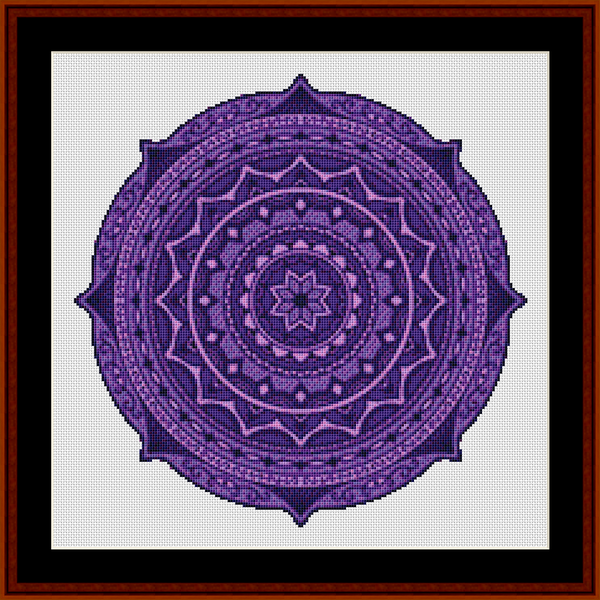 Mandala 109 - Small pdf cross stitch pattern