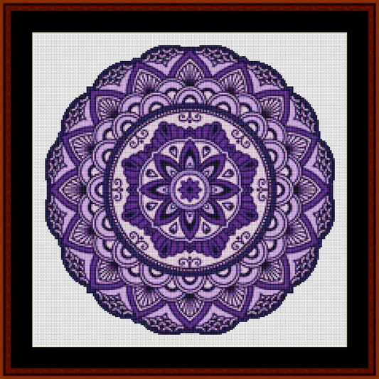 Mandala 113 - Small pdf cross stitch pattern
