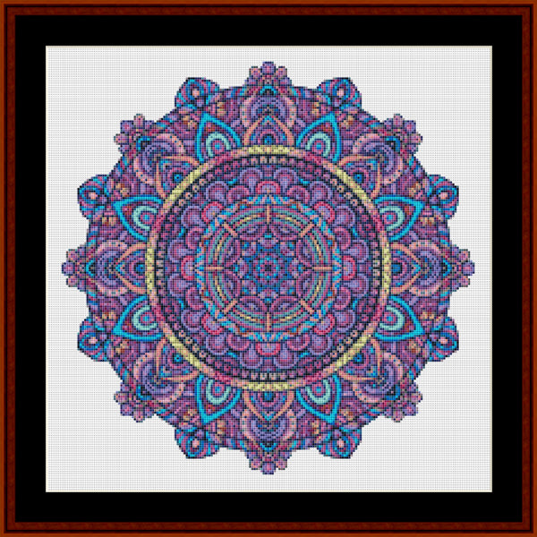 Mandala 114 - Small pdf cross stitch pattern