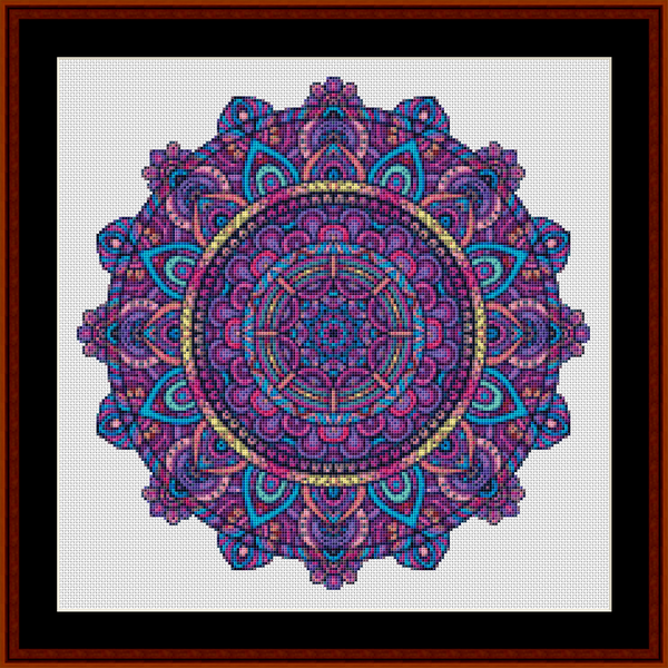 Mandala 114 - Small pdf cross stitch pattern