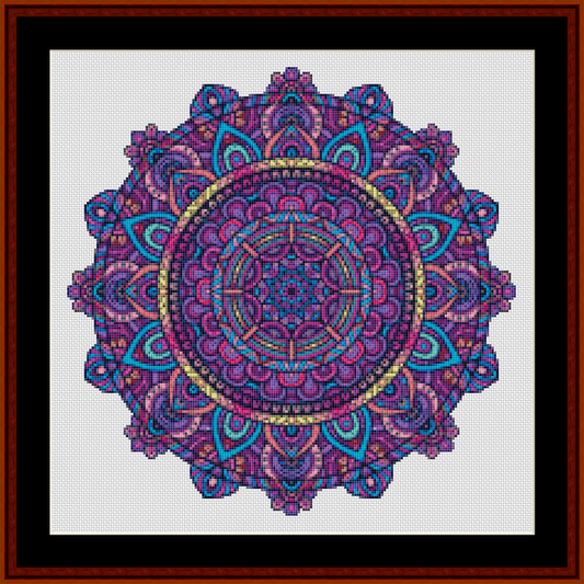 Mandala 114 - Small pdf cross stitch pattern