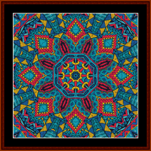 Mandala 117 - Small pdf cross stitch pattern