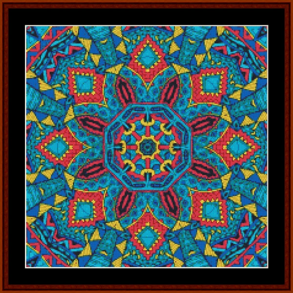 Mandala 117 - Small pdf cross stitch pattern