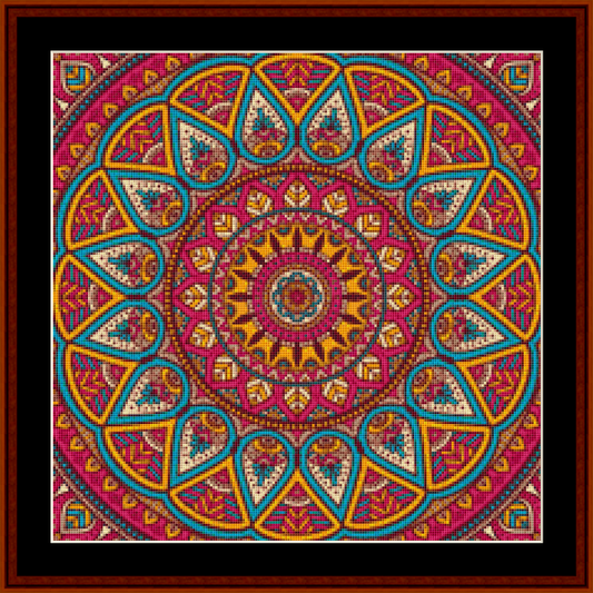 Mandala 118 - Small pdf cross stitch pattern