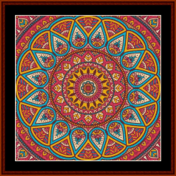 Mandala 118 - Small pdf cross stitch pattern