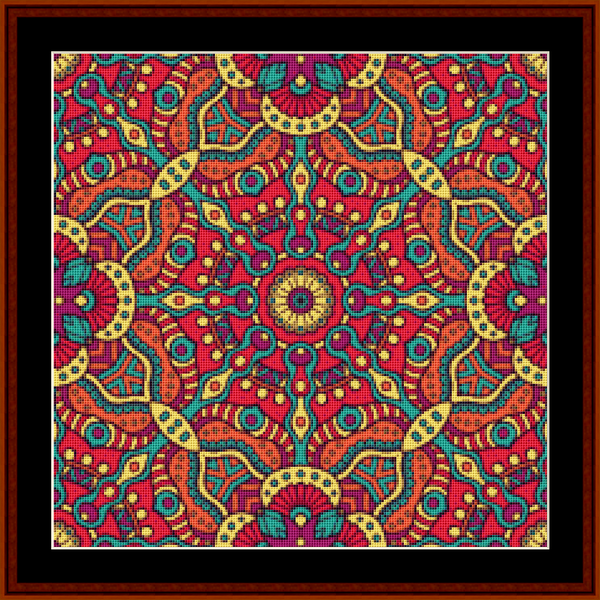 Mandala 119 - Small pdf cross stitch pattern