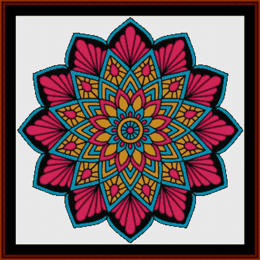 Mandala 12 - Large pdf cross stitch pattern