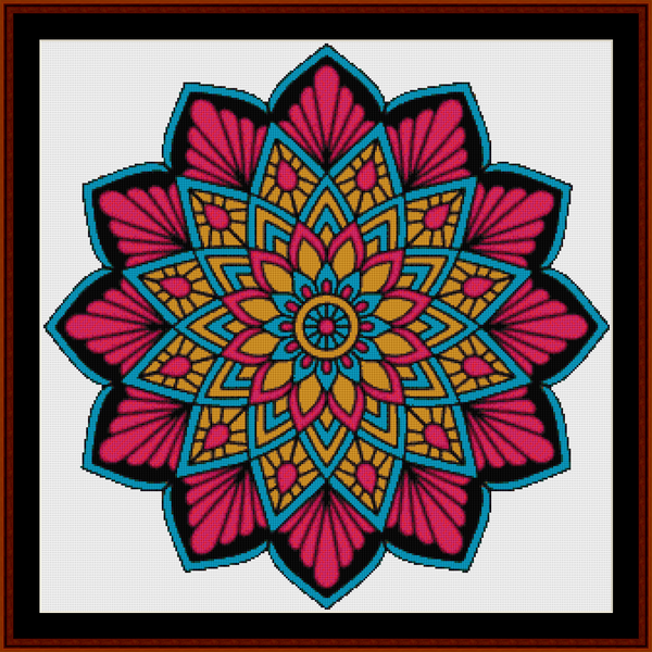 Mandala 12 - Large pdf cross stitch pattern