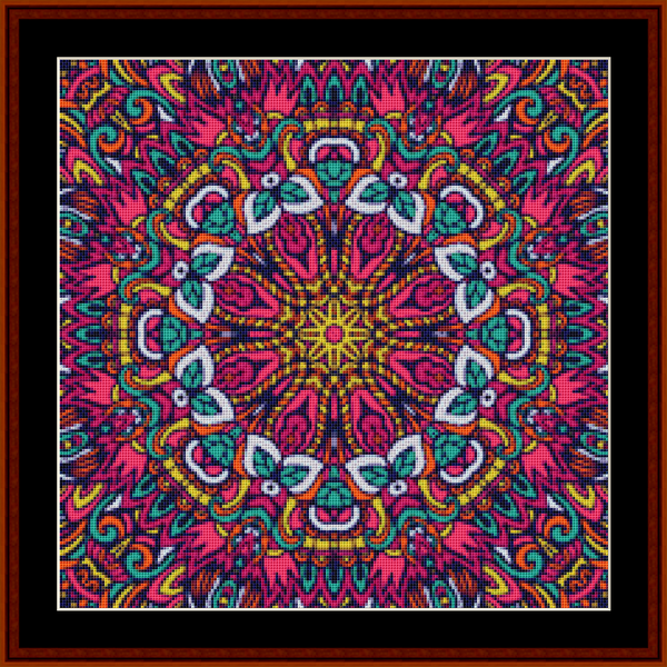 Mandala 120 - Small pdf cross stitch pattern