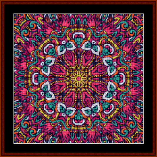 Mandala 120 - Small pdf cross stitch pattern