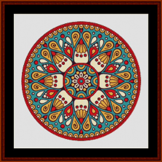 Mandala 122 - Small pdf cross stitch pattern
