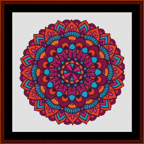 Mandala 124 - Small- cross stitch pattern