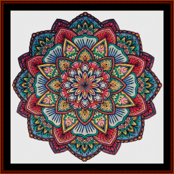 Mandala 16 - Large pdf cross stitch pattern