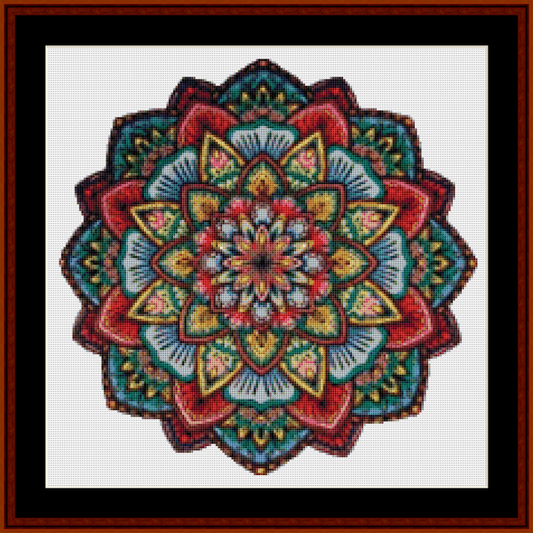 Mandala 16 - Small- cross stitch pattern