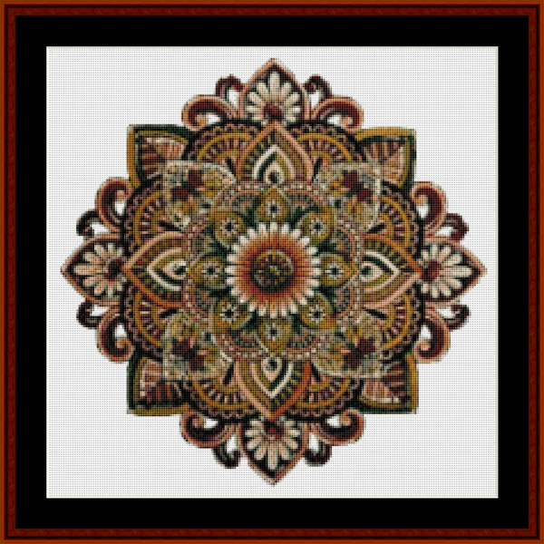 Mandala 17 - Small pdf cross stitch pattern