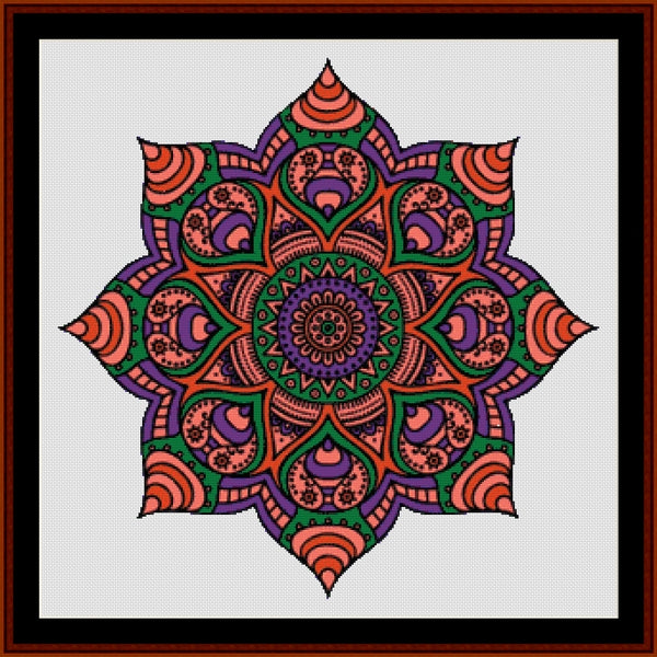 Mandala 18 - Large - cross stitch pattern