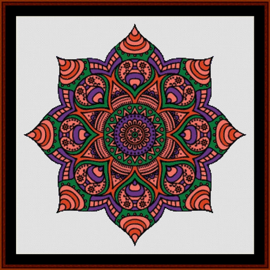 Mandala 18 - Large pdf cross stitch pattern
