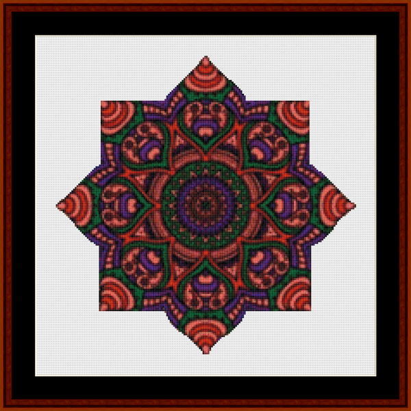 Mandala 18 - Small pdf cross stitch pattern